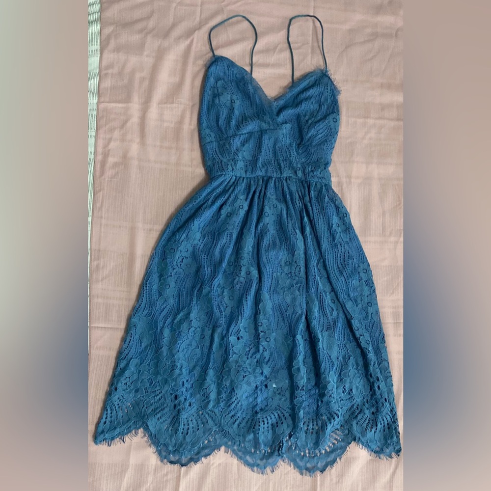 Beautiful small size blue dress in good condition
